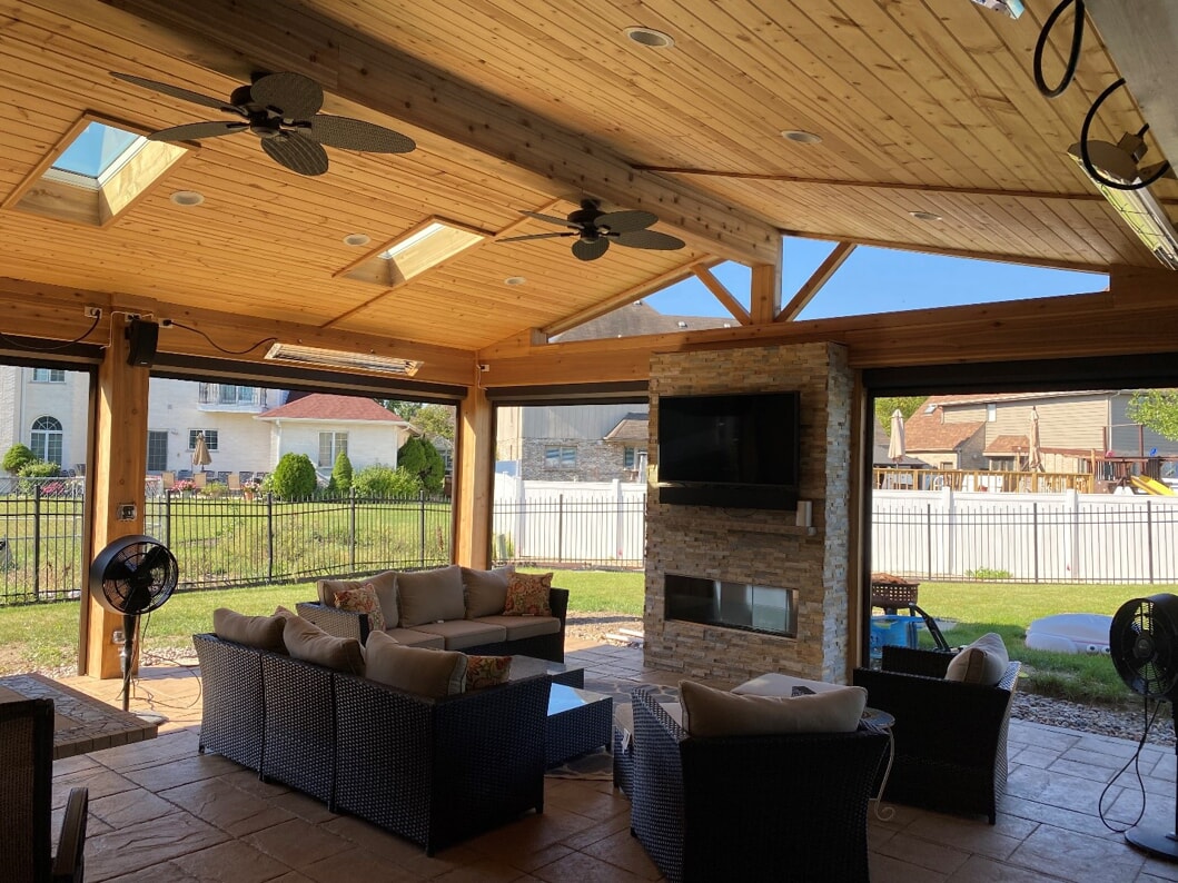 wooden porch