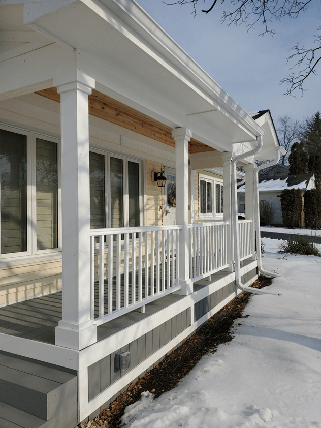 deck during winter