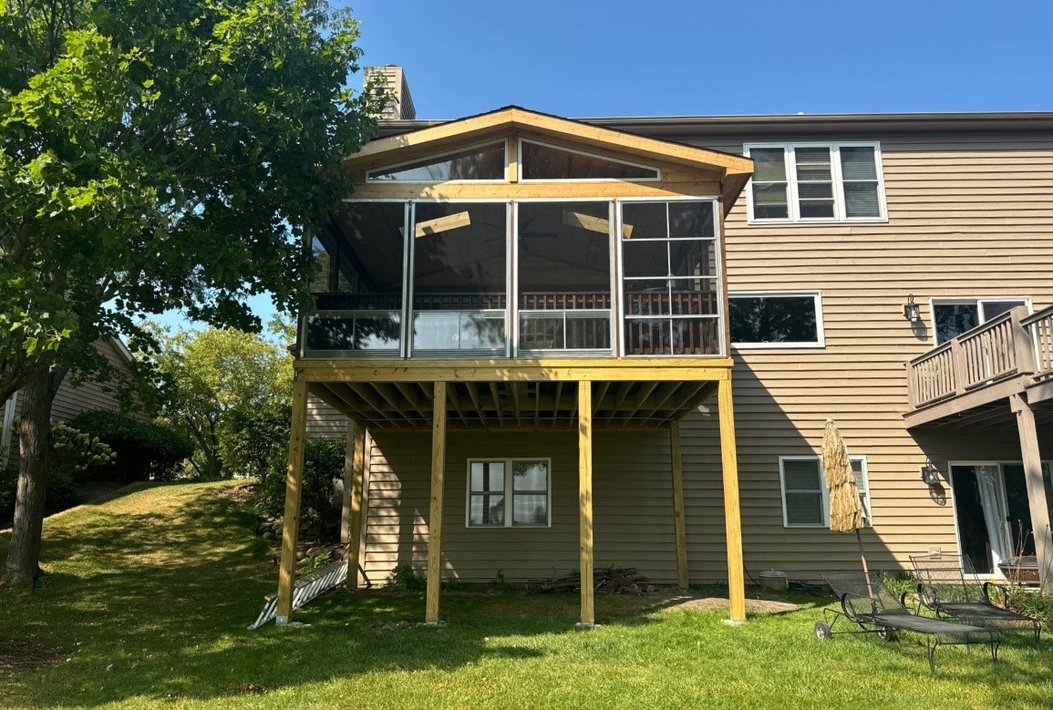 raised screened porch