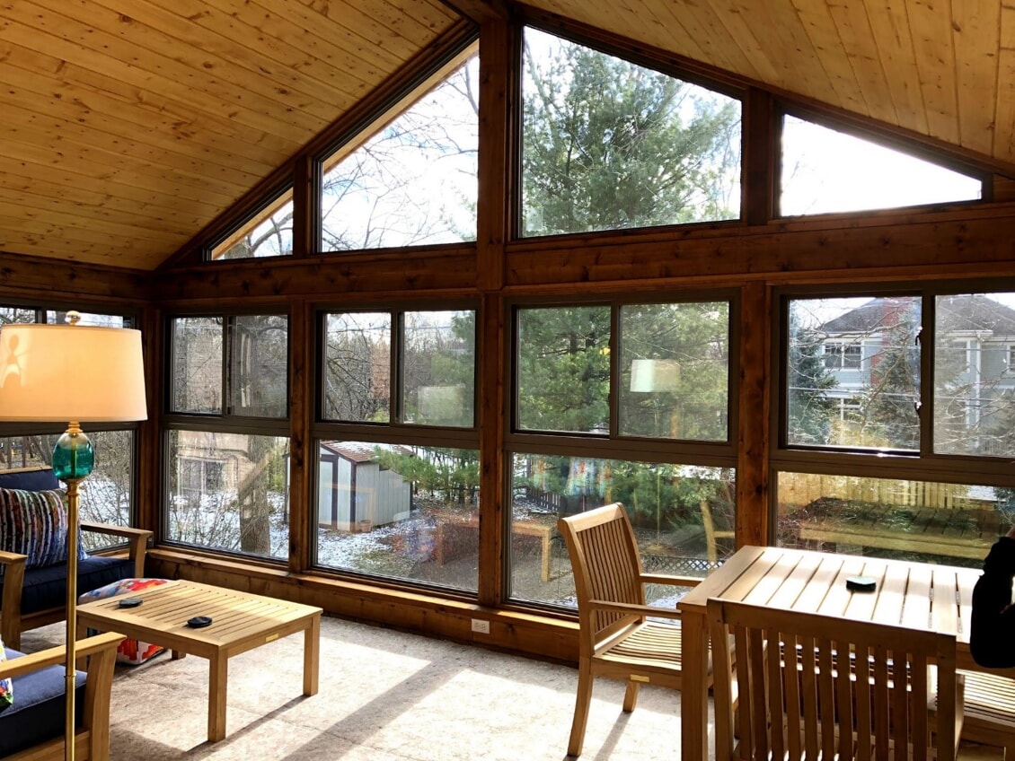 porch with seating areas