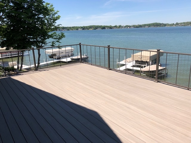 lake front deck