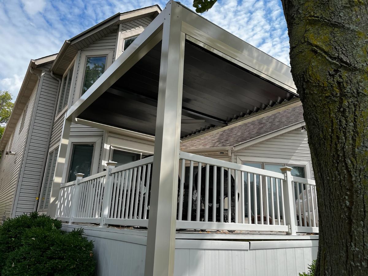 archadeck of fort wayne louvered roof pergola