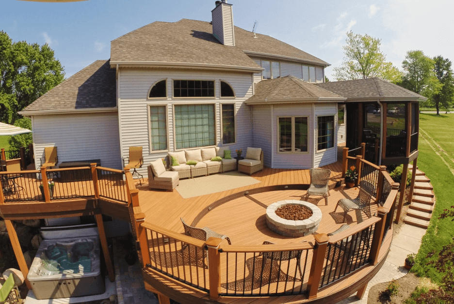Custom outdoor living space