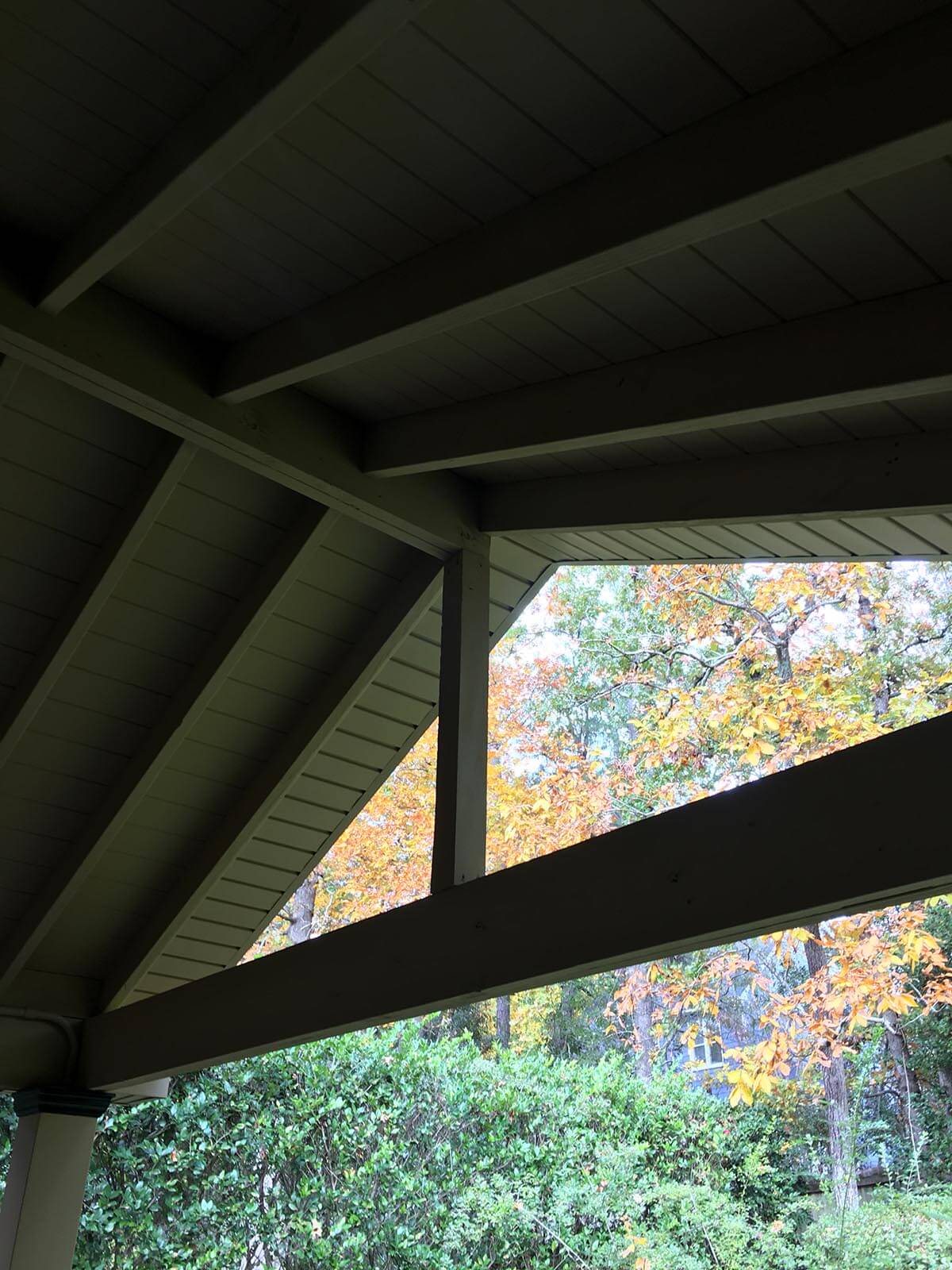 Porch ceiling