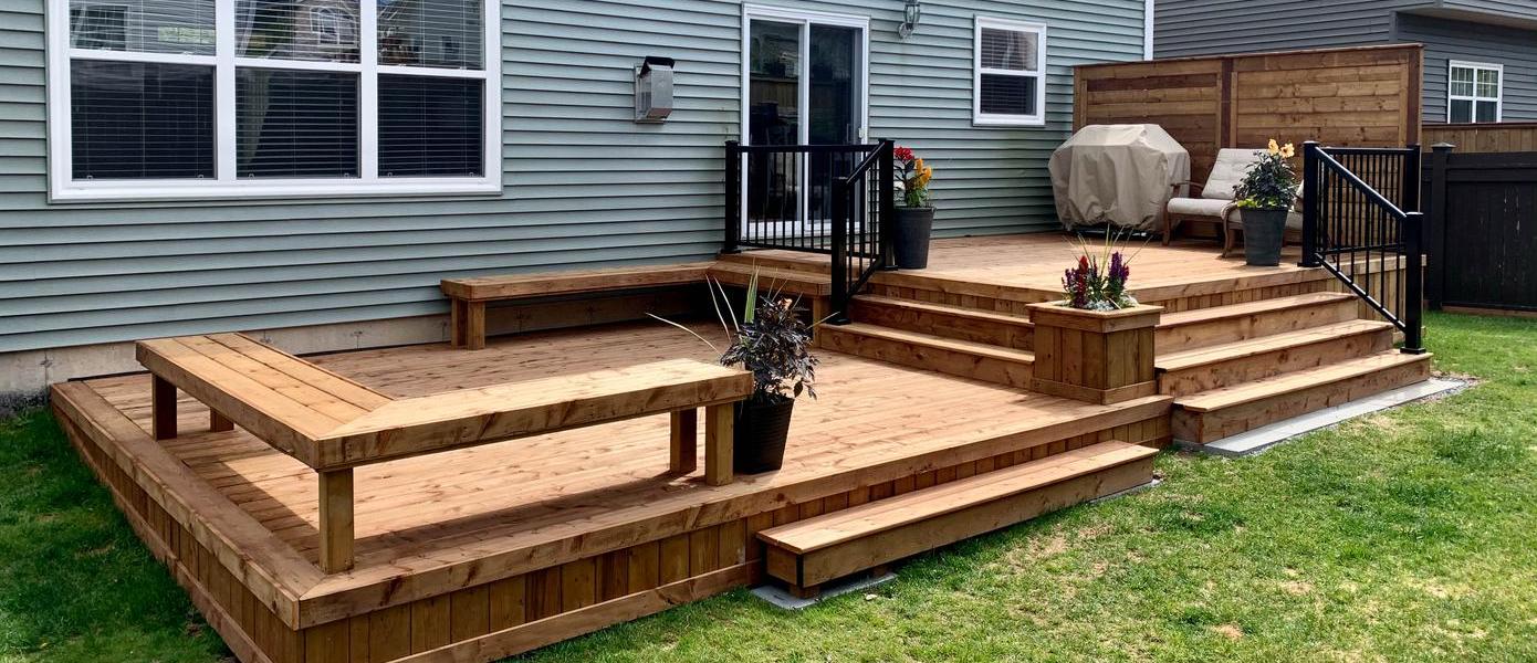 wood custom deck