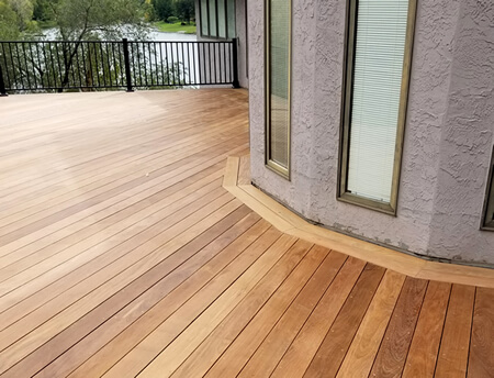 wood deck floor