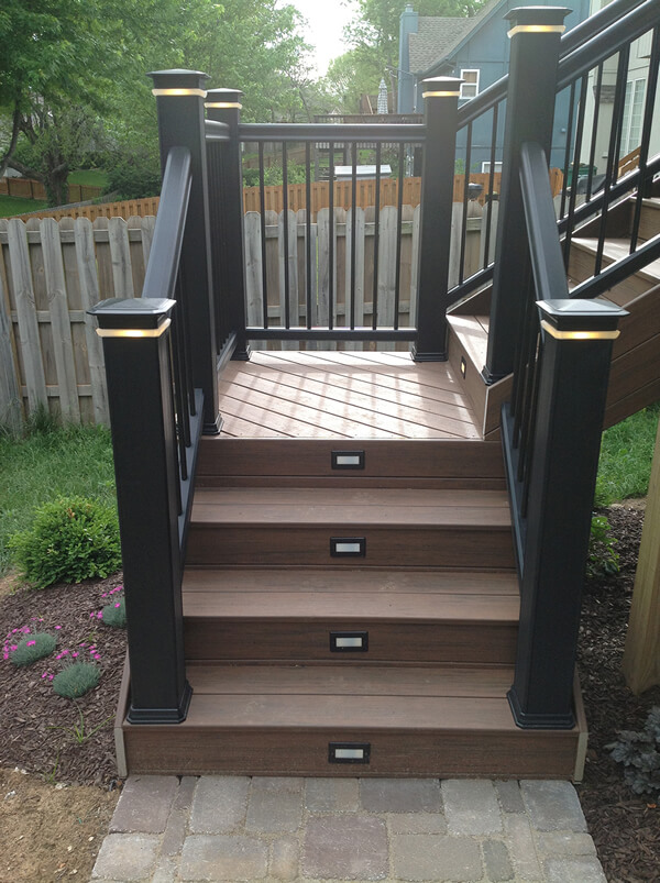 wood deck stairs