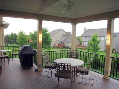 wood deck view