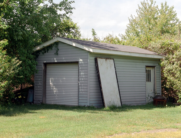 Detached backyard shed