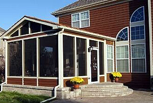 Screened porch and patio