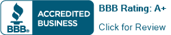 BBB accredited business A+ rating