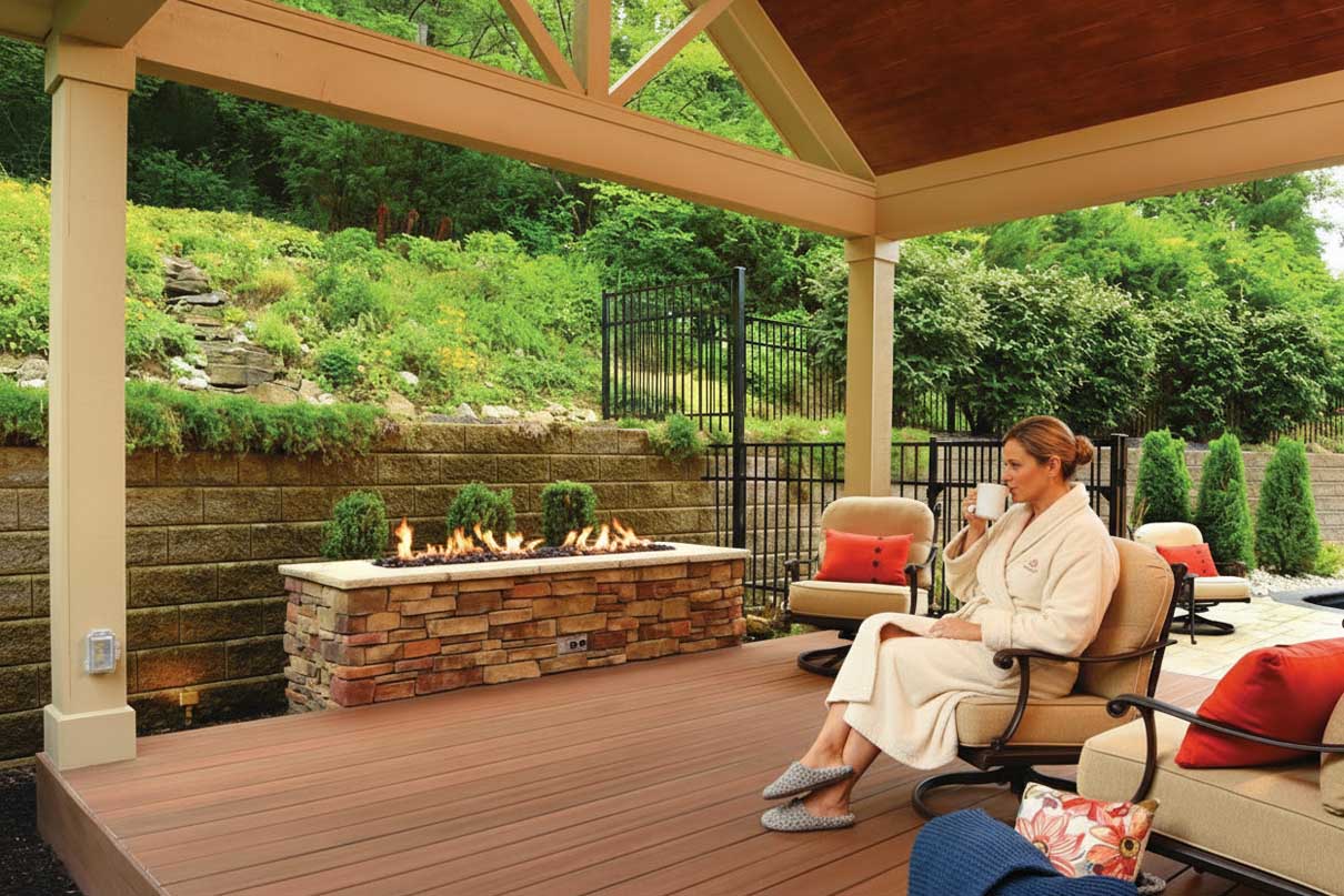 fall porch design Kansas City