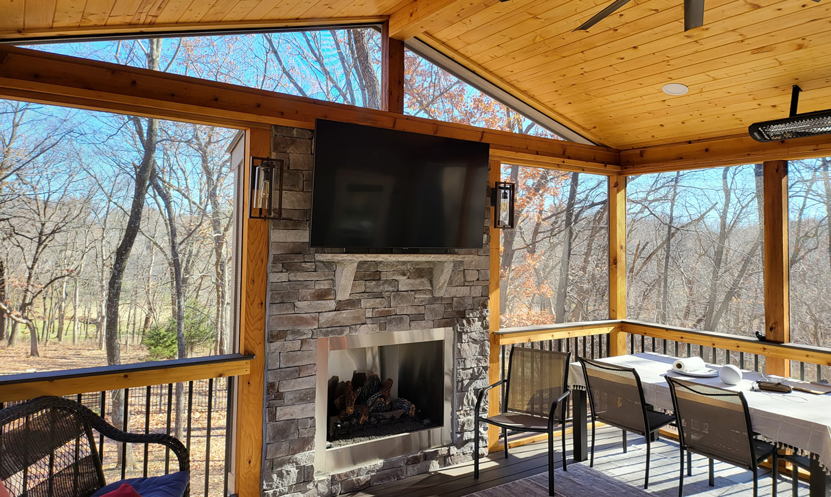 Lees Parkville MO porch builders