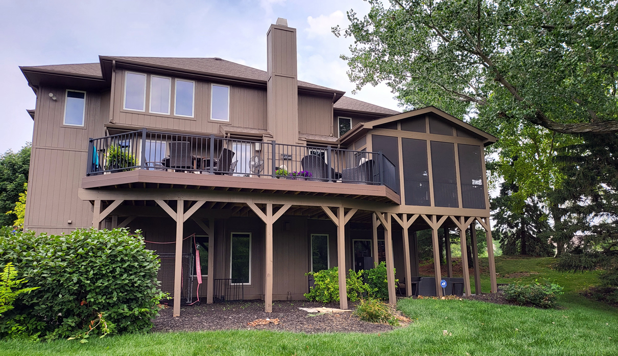 strong deck and porch foundation