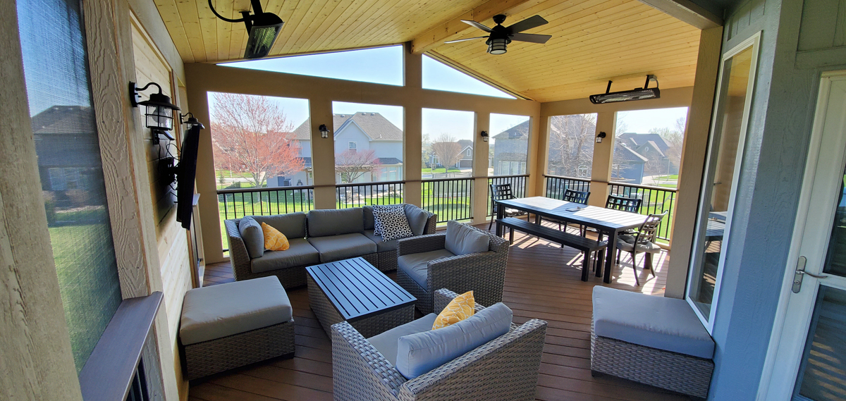 How much value will a screened porch retain