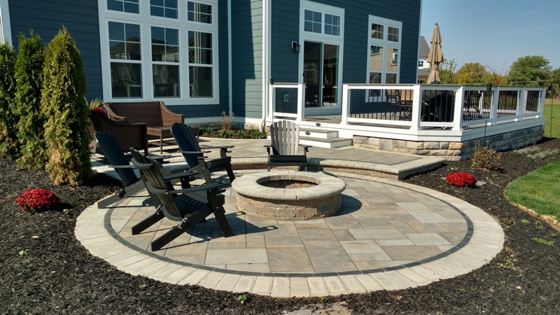 Nashville patio as part of an outdoor living combination space
