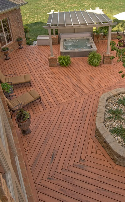 wooden deck floor