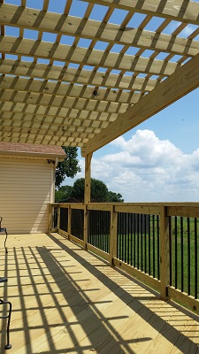 deck and pergola