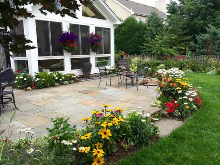 Sunroom as part of an outdoor living combination