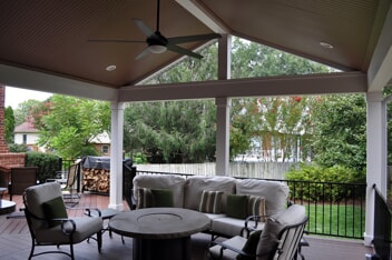 open porch with open gable end 