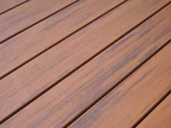 close up on decking