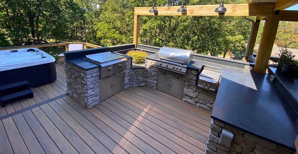 Franklin deck contractors, outdoor kitchen