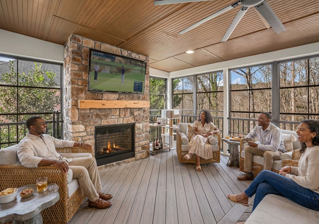 Nashville screened in porches with windows