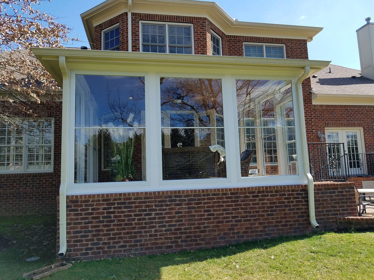 The smart way to upgrade an open screened porch to a 3-season porch.