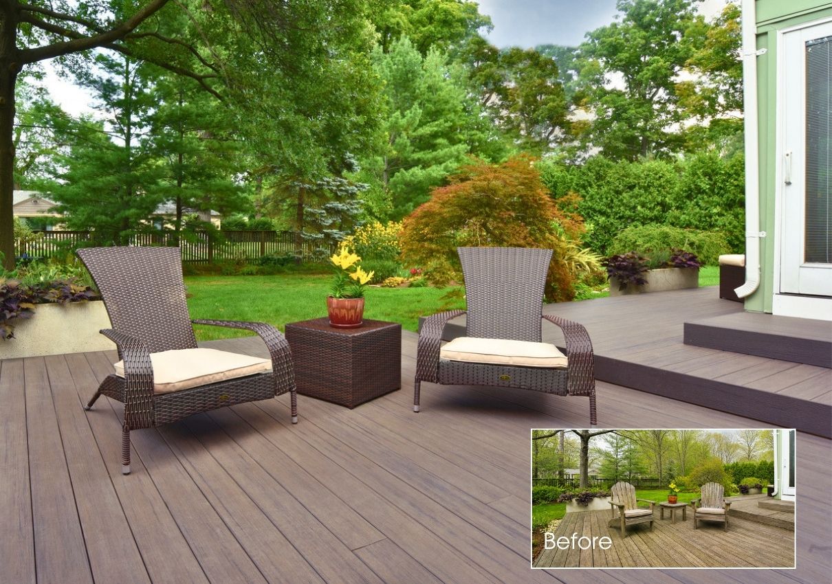 upgrade wood deck to composite