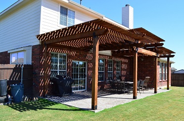 patio with pergola