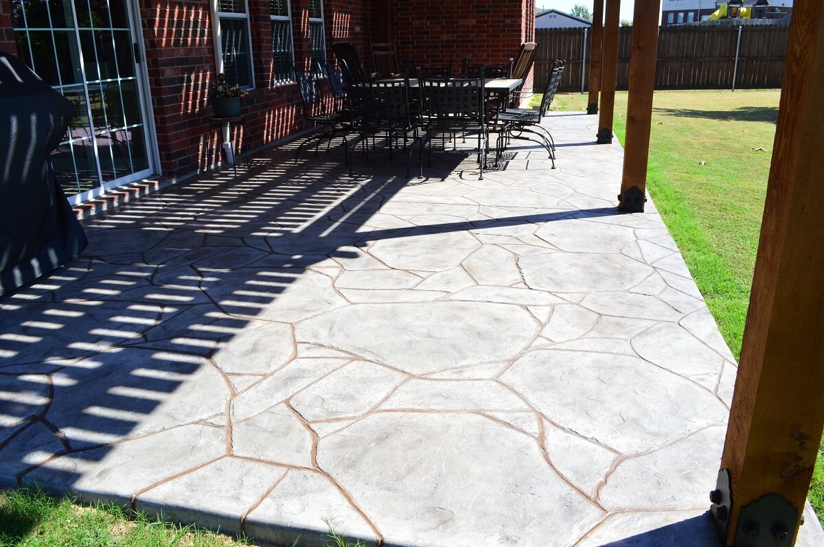 Stamped patio
