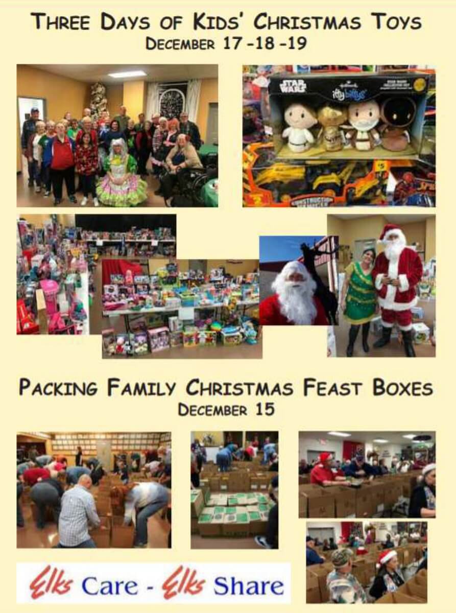 Collage of images from holiday events