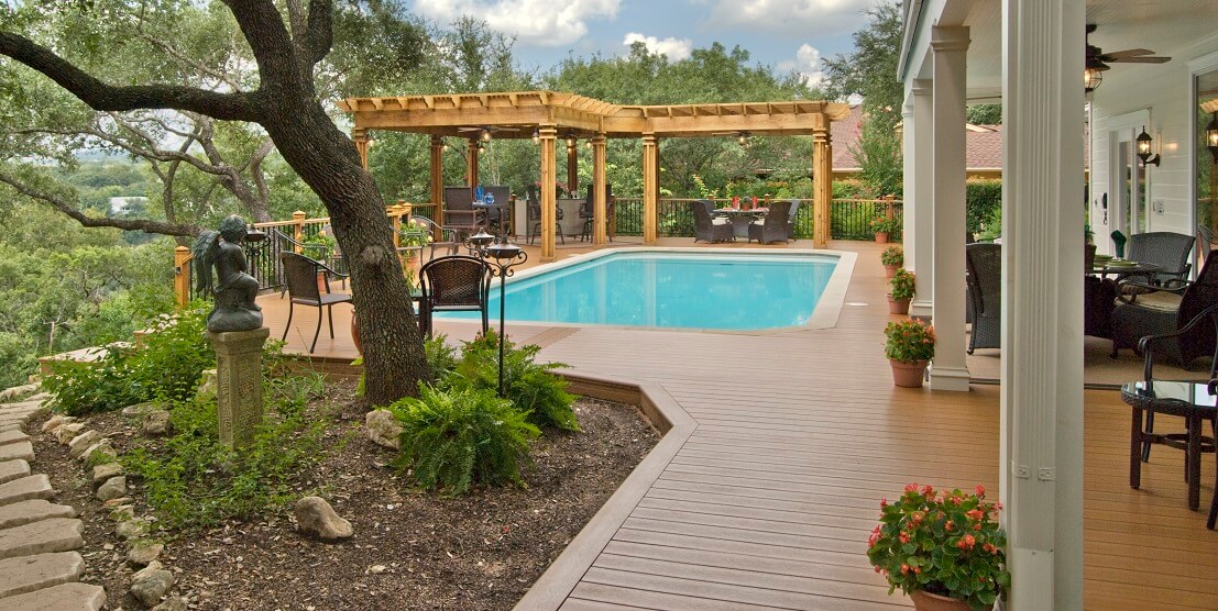 poolside patio