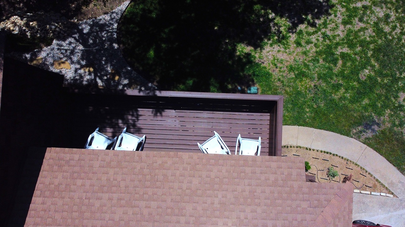 Aerial View of Wooden Deck in Tarrant County TX