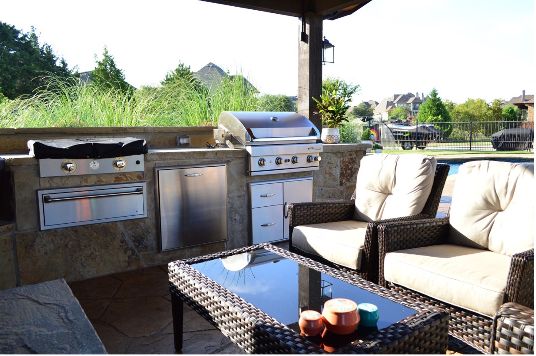 decks with outdoor kitchens