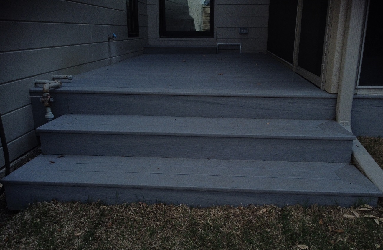 elegant low maintenance steps from patio in dallas texas