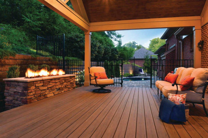 Composite Deck, Gazebo, and Sauna