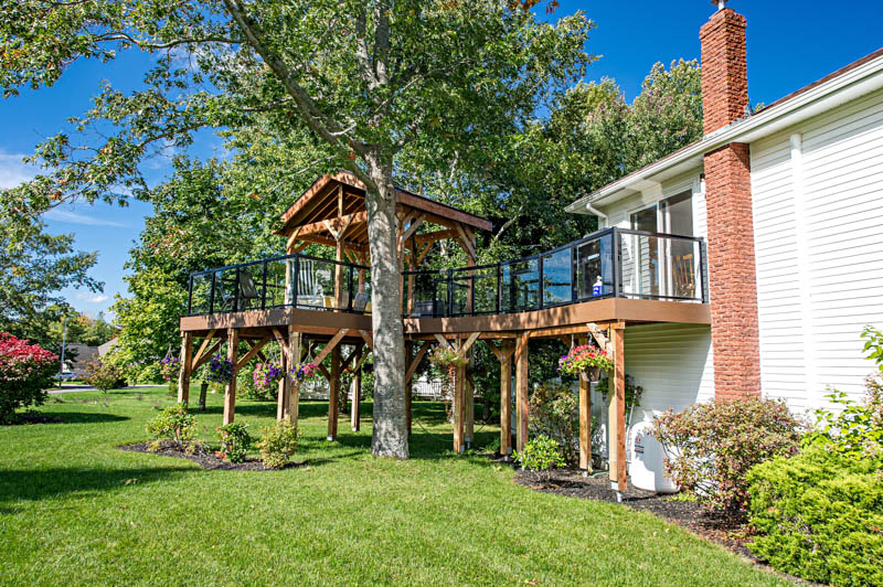 Composite Deck, Gazebo, and Sauna