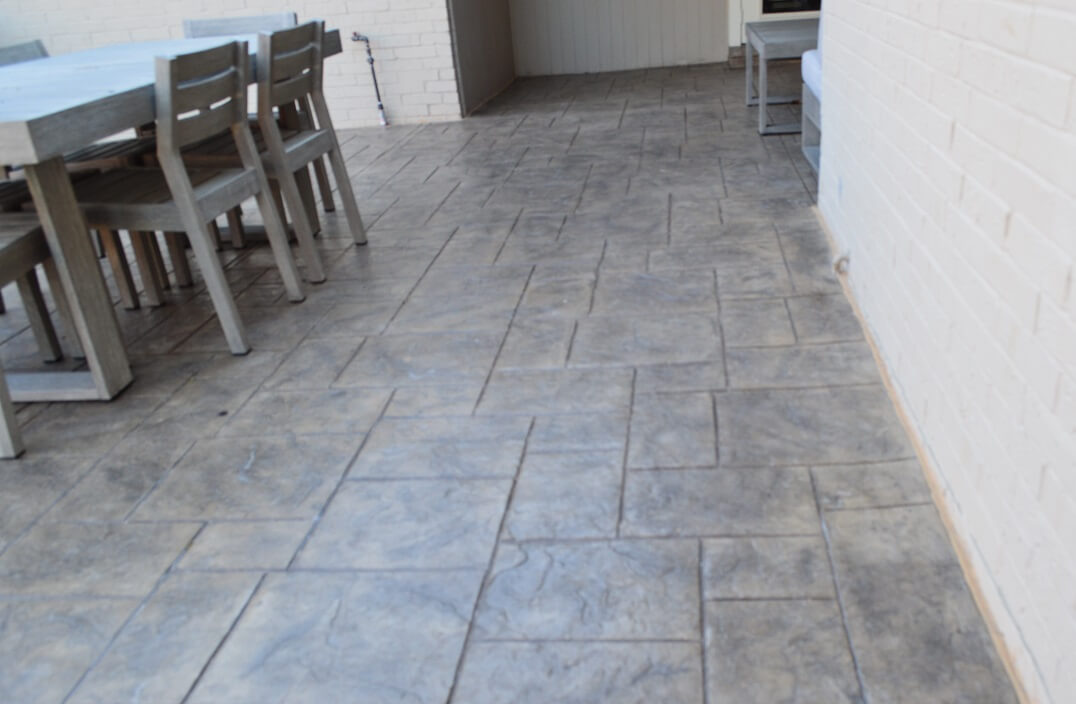 Stain And Stamp Concrete Patio
