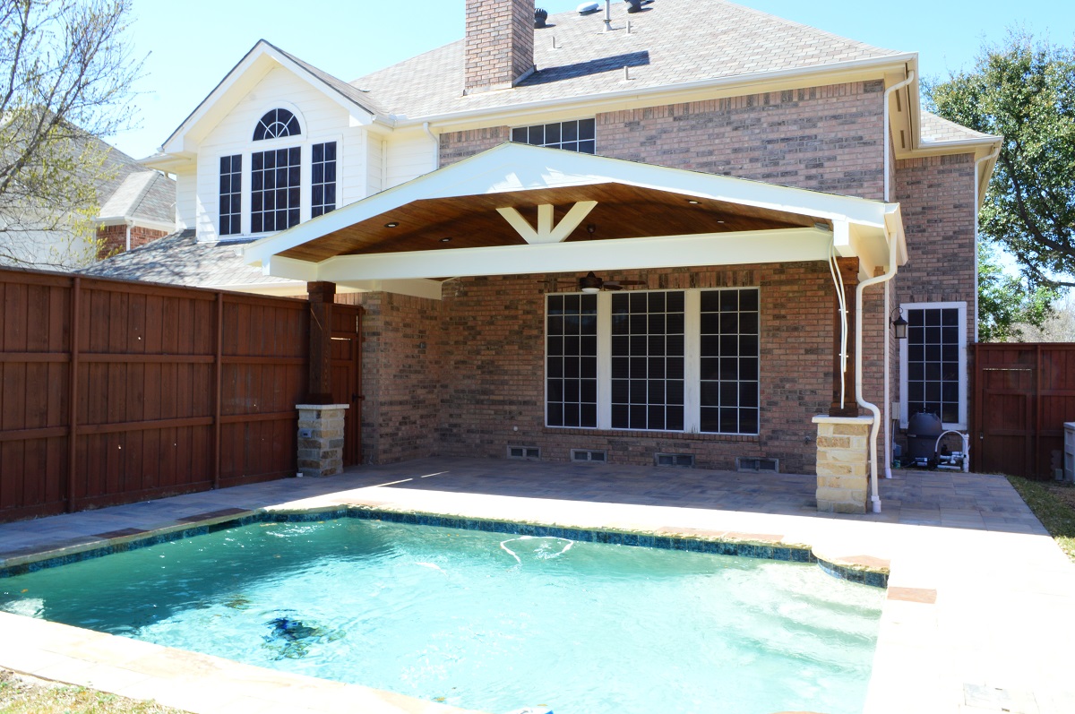 Irving TX Gable Roof Patio Cover