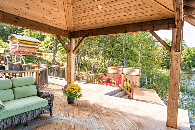 Composite Deck, Gazebo, and Sauna