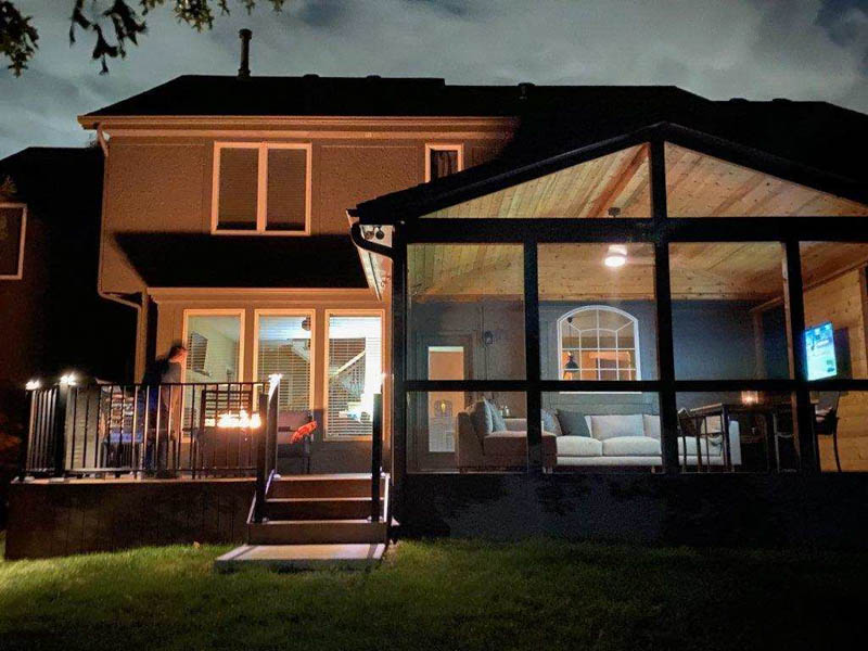 Composite Deck, Gazebo, and Sauna