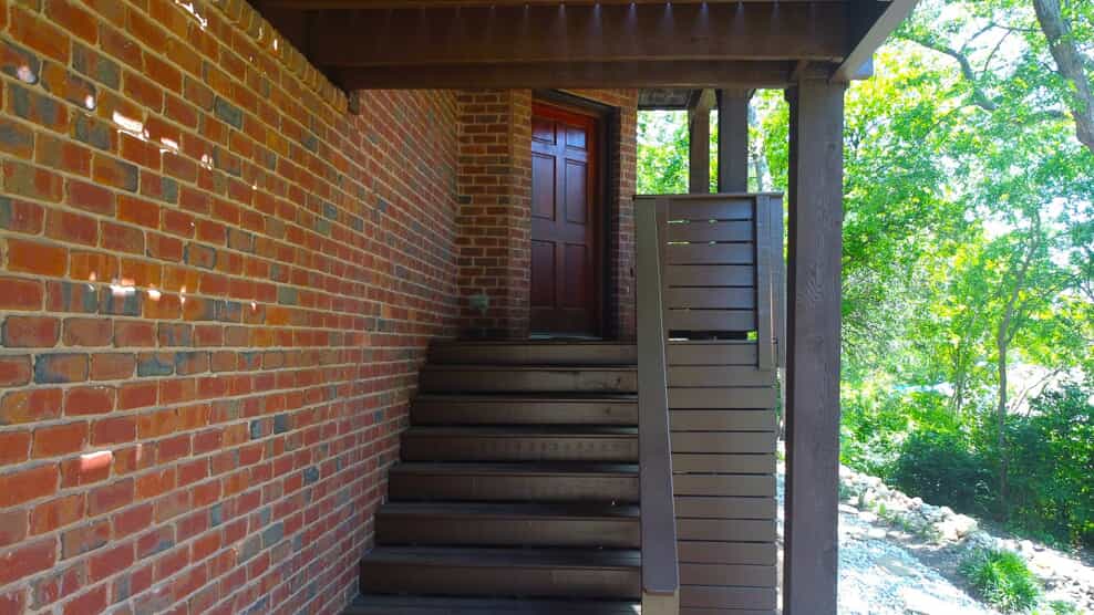 Railing Detail and Under Deck Area in Tarrant County TX