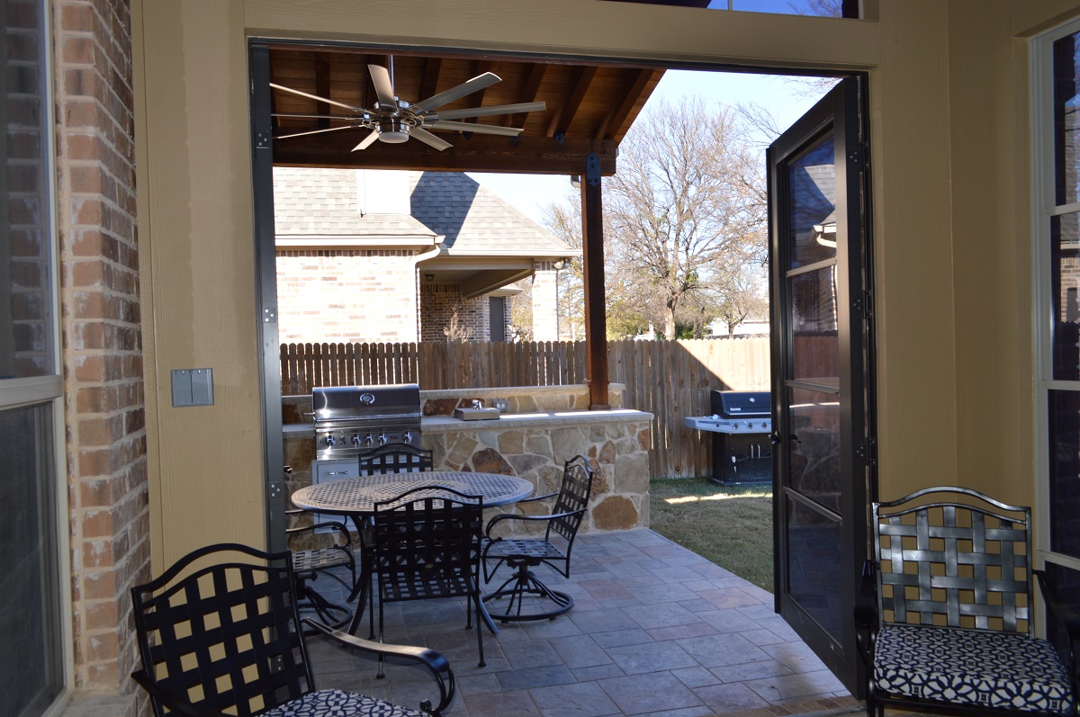 Covered Outdoor Kitchen Area