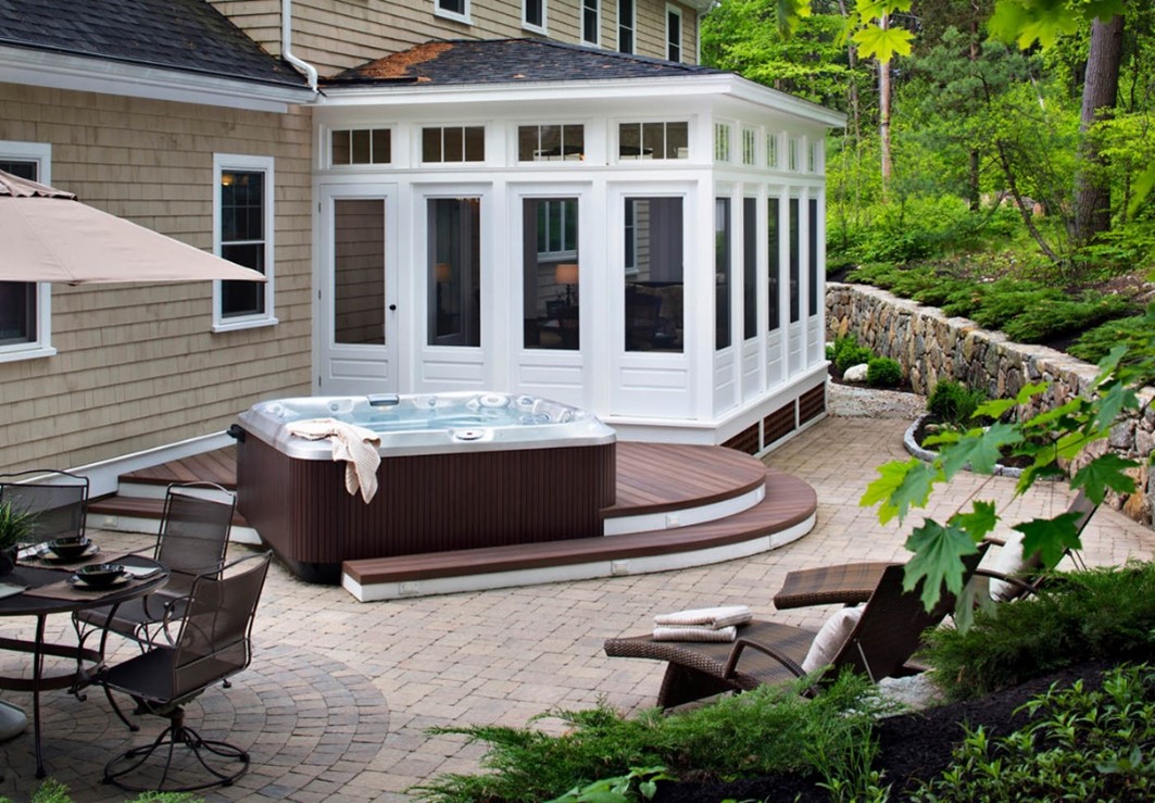 Winston Salem sunroom, deck, and patio design