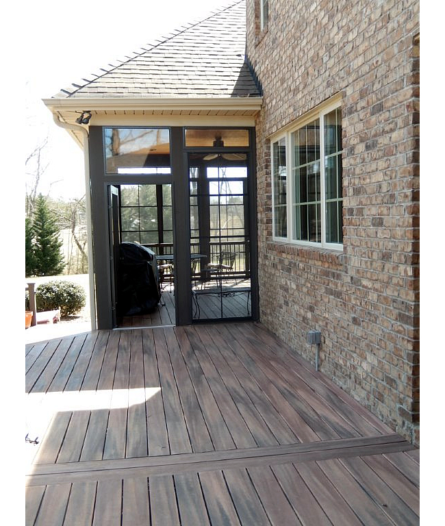 Composite deck and screened porch