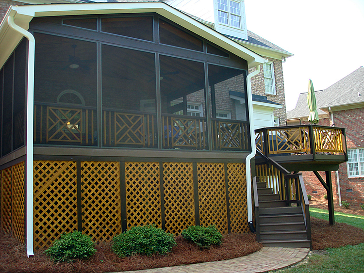 Screened porch and deck