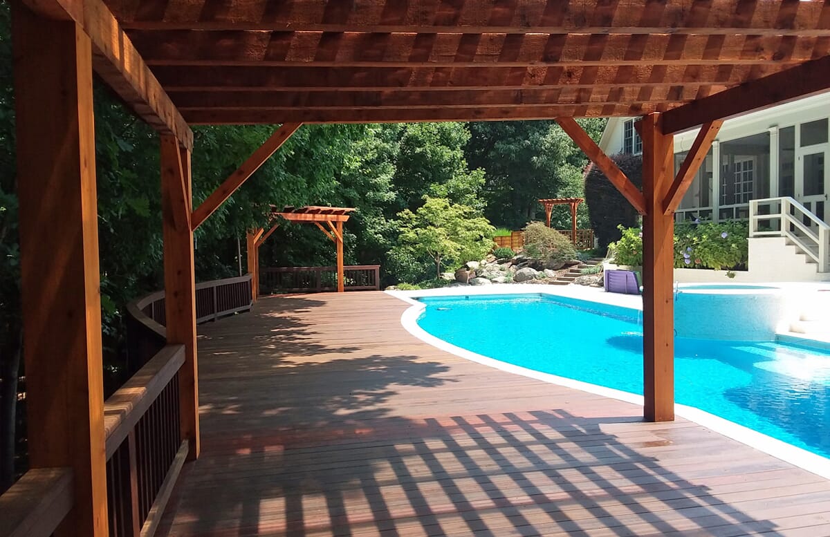 redecking around pool 