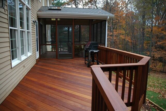 Custom deck and outside screened porch