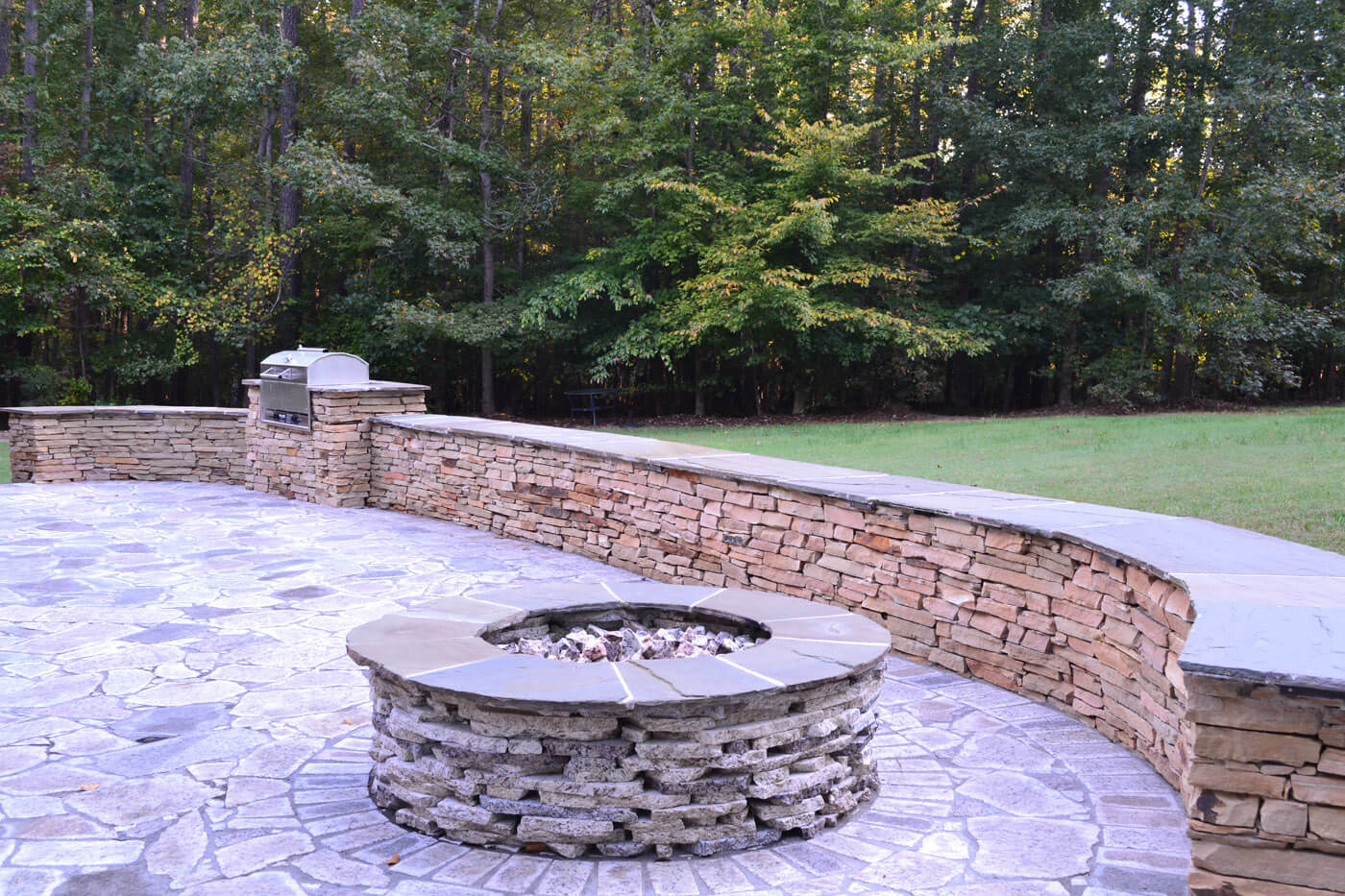 Customer outdoor fire pit